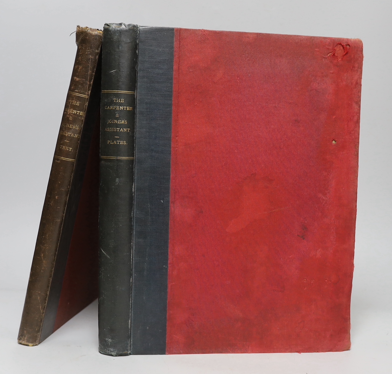Newlands, James- The Carpenter and Joiner’s Assistant, 2 vols, (text and plates), small folio, quarter cloth, Blackie and Son, Glasgow, 1890